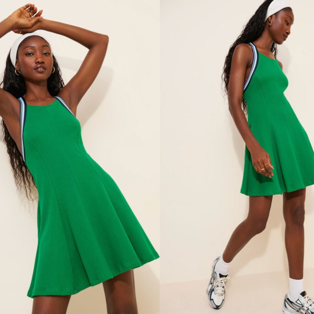 Anthropologie Daily Practice - Crossback Mini Swing Dress - NWT